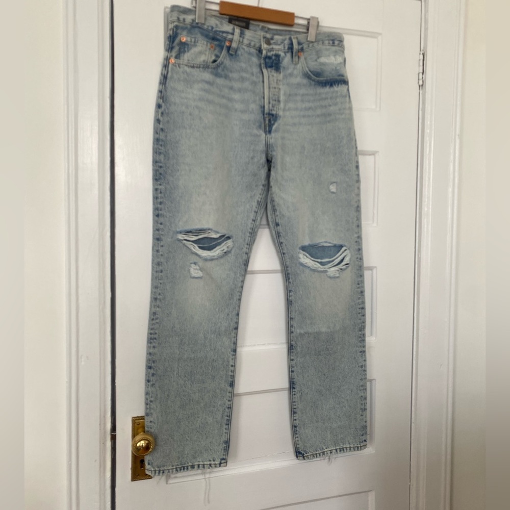Levi’s 501 Original straight leg distressed jeans - Picture 3 of 11